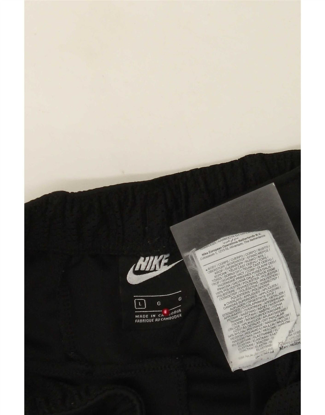 Nike Træningsdragt bukser til mænd Joggers Large Sort Colourblock Polyester
