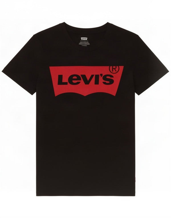 Levi's Grafisk T-shirt top til kvinder UK 6 XS Sort