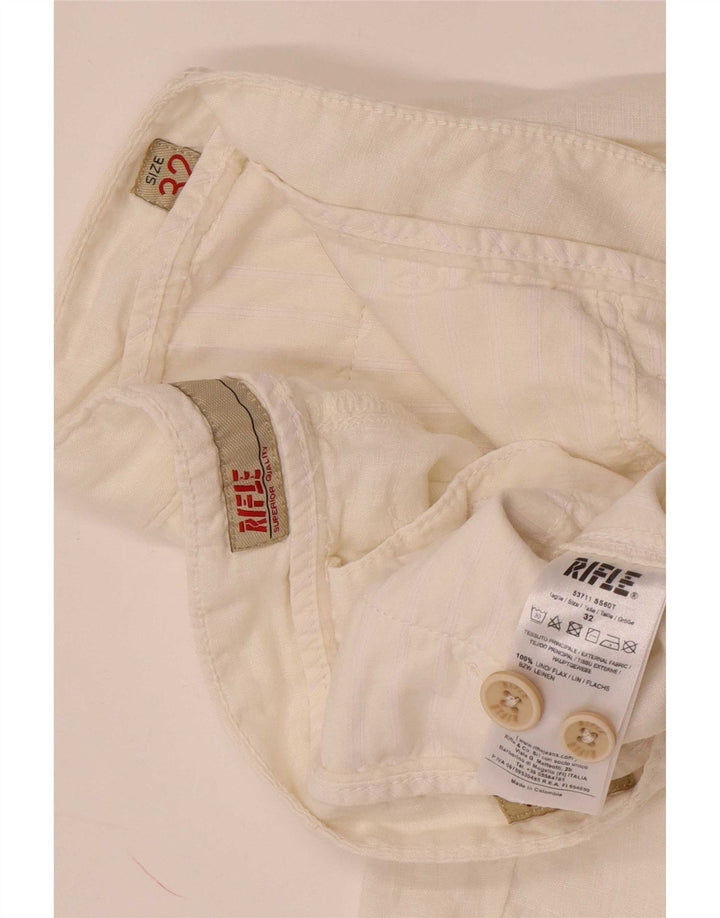 Rifle Herre Chino Shorts W32 Medium Hvid Linned