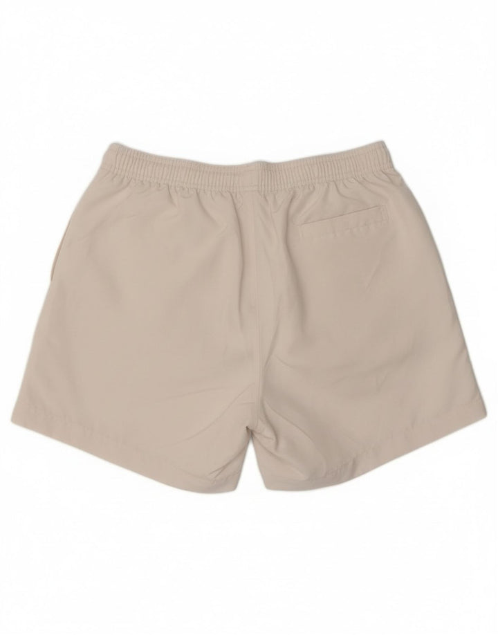 Calvin Klein Herre grafiske svømmeshorts Medium White Polyester
