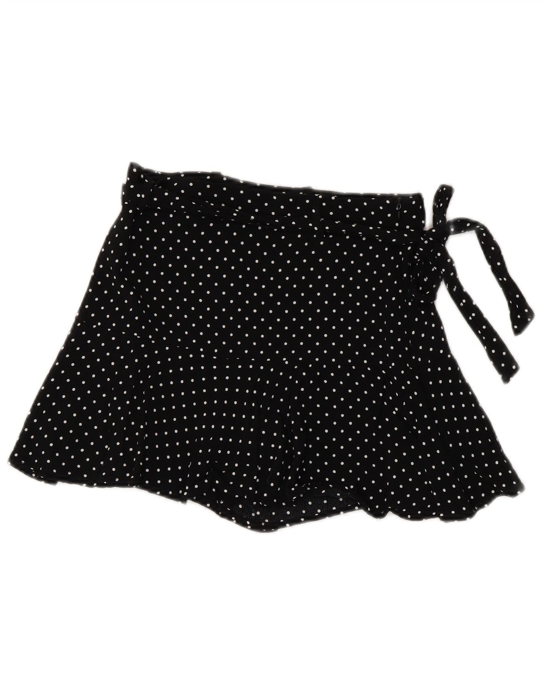 ZARA Casual Shorts til kvinder Small W26 Black Polka Dot