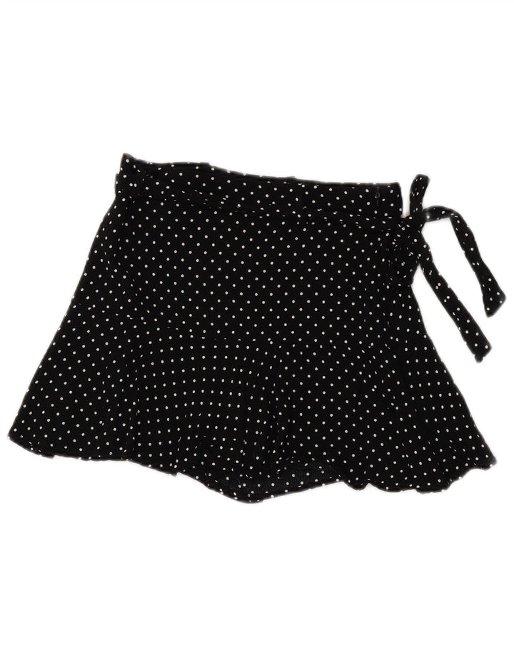 ZARA Casual Shorts til kvinder Small W26 Black Polka Dot