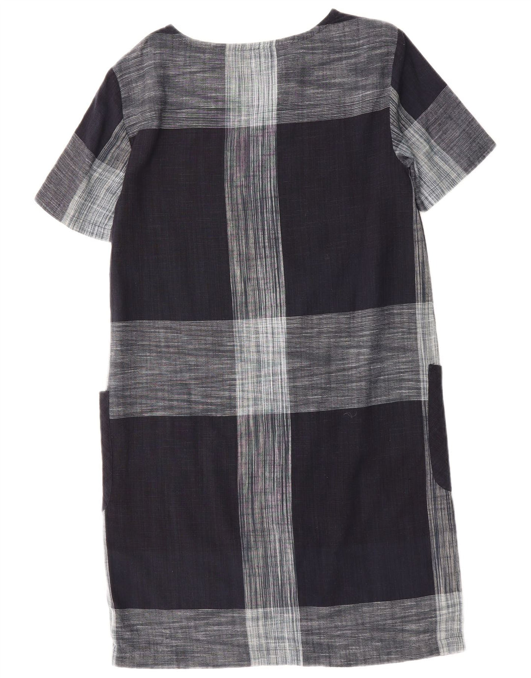 SEASALT CORNWALL Womens Tent Dress UK 8 Small Grey Check Cotton Classic