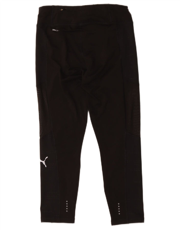Puma Womens Crop Leggings UK 8 Small Black Polyester
