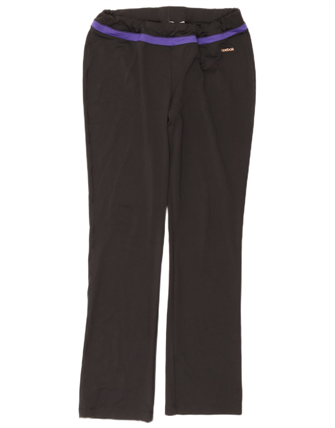 REEBOK Træningsdragtsbukser til kvinder UK 14 Stor sort polyester