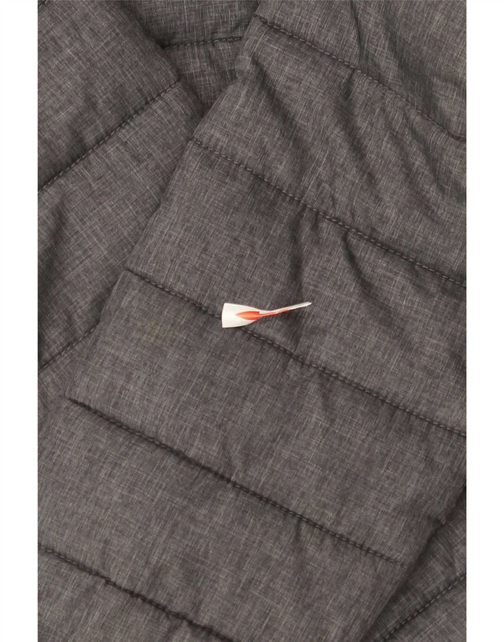 Ellesse Dame Hætte Polstret Jakke UK 6 XS Grå Nylon