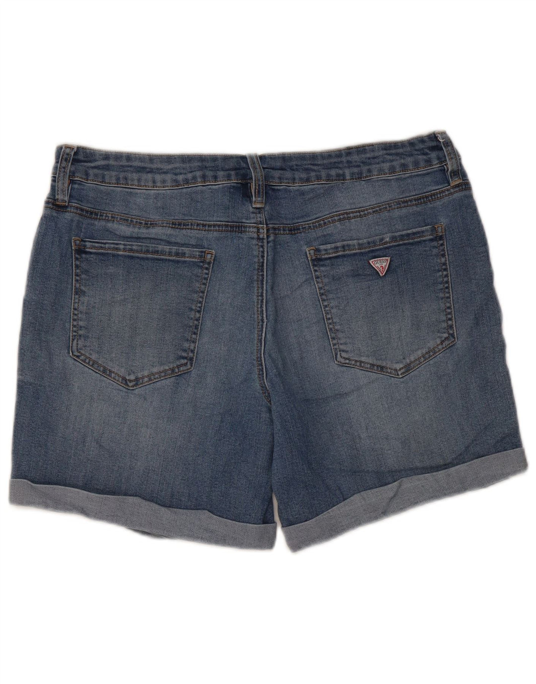 Guess denimshorts med lav talje til kvinder W31 mellemblå bomuld