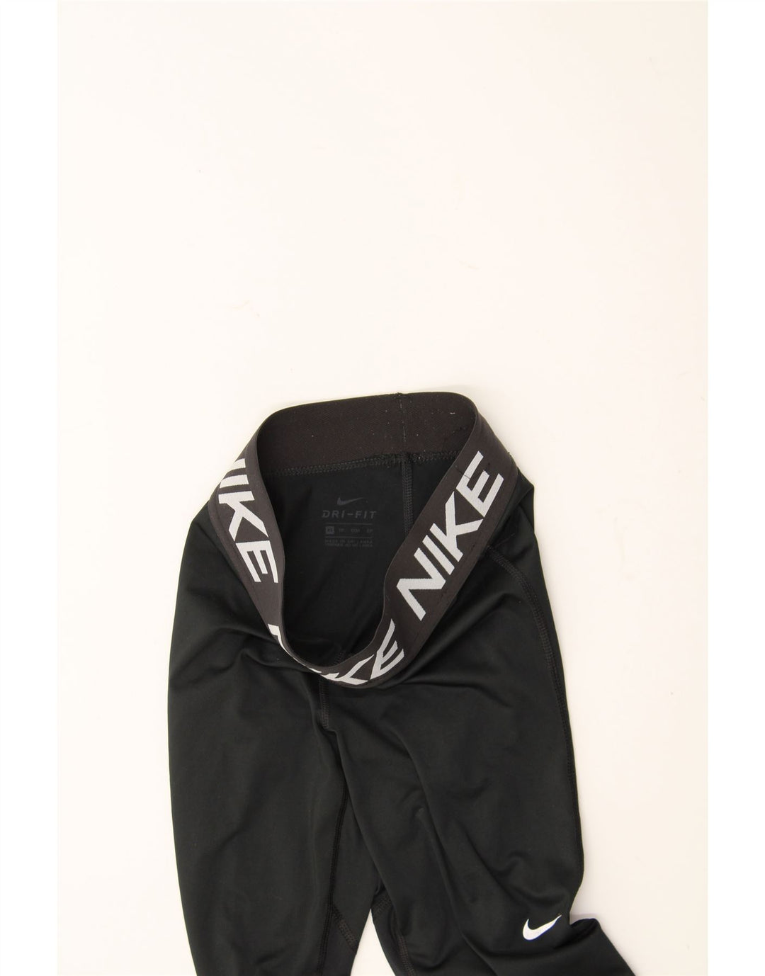 NIKE Womens Dri Fit Graphic Leggings UK 4 XS  Black Polyester Vintage Nike and Second-Hand Nike from Messina Hembry 