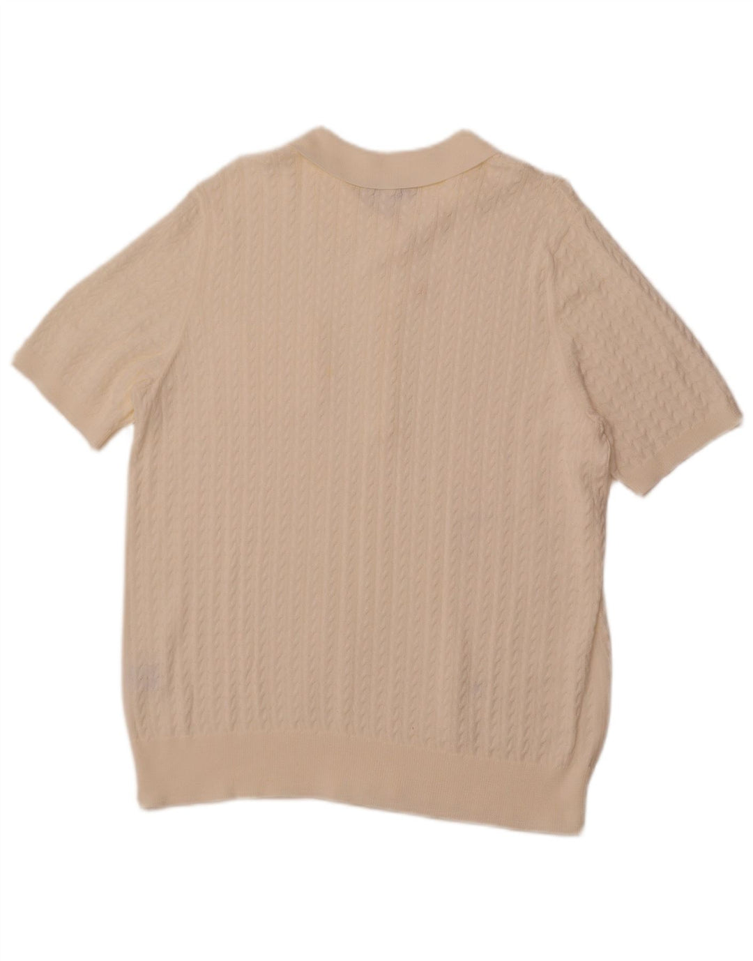 MONA Dame Kortærmet Polo Neck sweater EU 48 2XL Off White