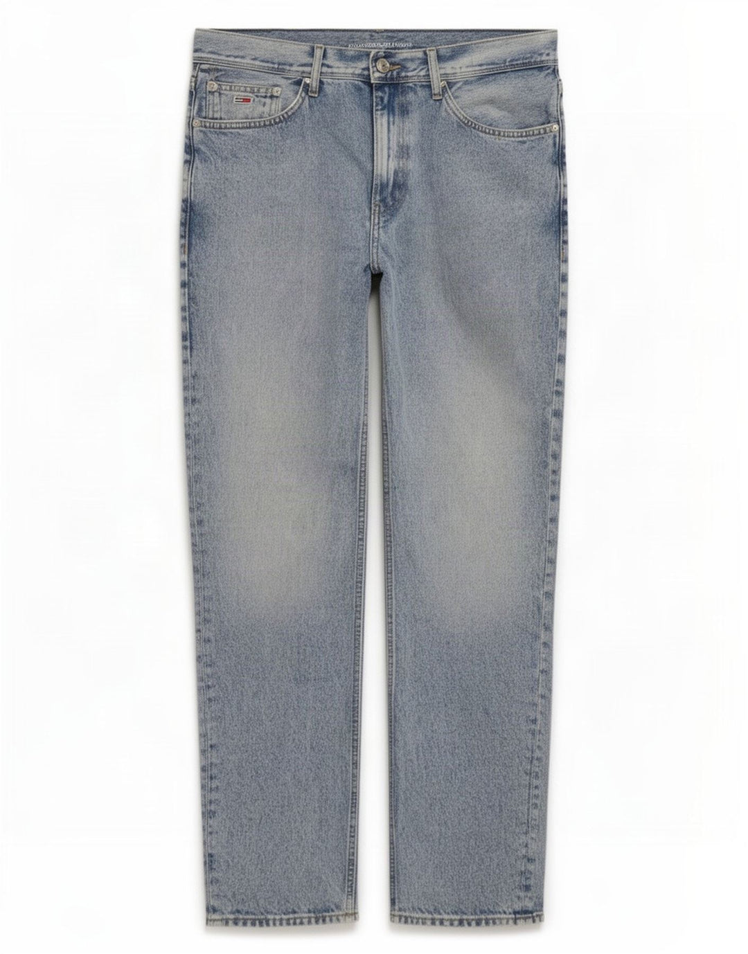 Tommy Hilfiger Herre Straight Jeans W32 L32 Blå Bomuld