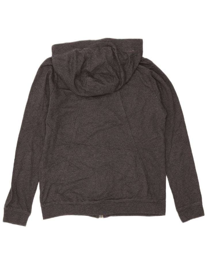 Nike hættetrøje med lynlås til kvinder UK 14 Medium Grey Polyester