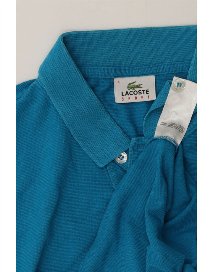 Lacoste Poloskjorte til mænd str. 4 Medium Blå Bomuld