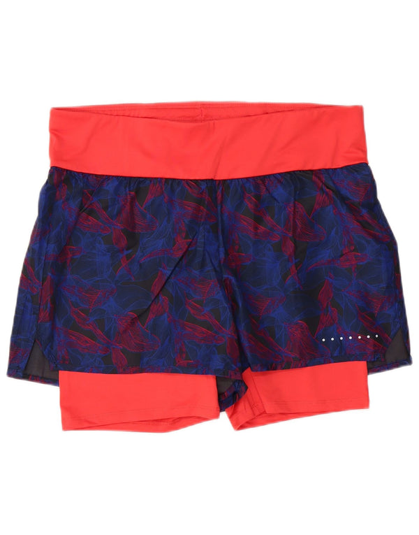 Crivit Sportsshorts til kvinder UK 16/18 Large Navy Blue Floral