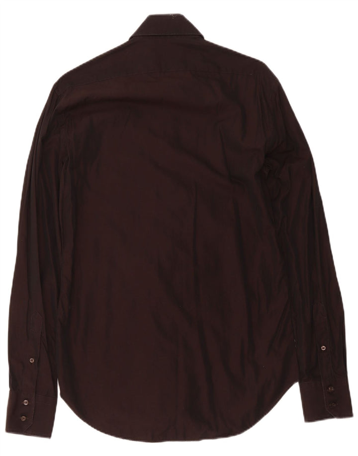 Zara Herreskjorte EU 38 Medium Brun Bomuld