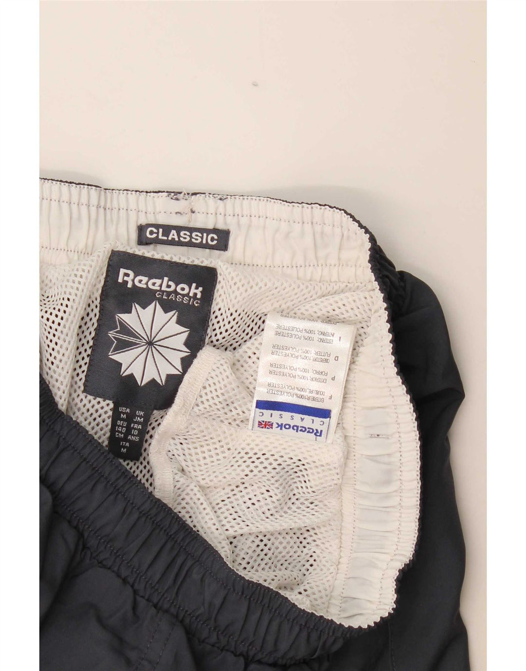 Reebok Boys Classic Graphic Sports Shorts 9-10 år Grå polyester