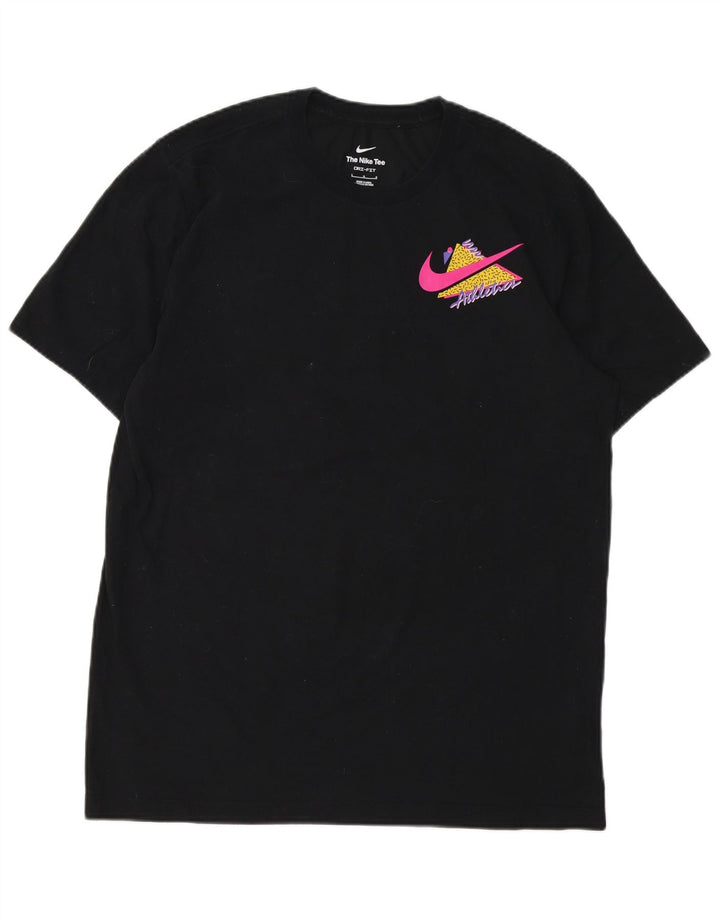 Nike grafisk T-shirt top til mænd, stor sort bomuld