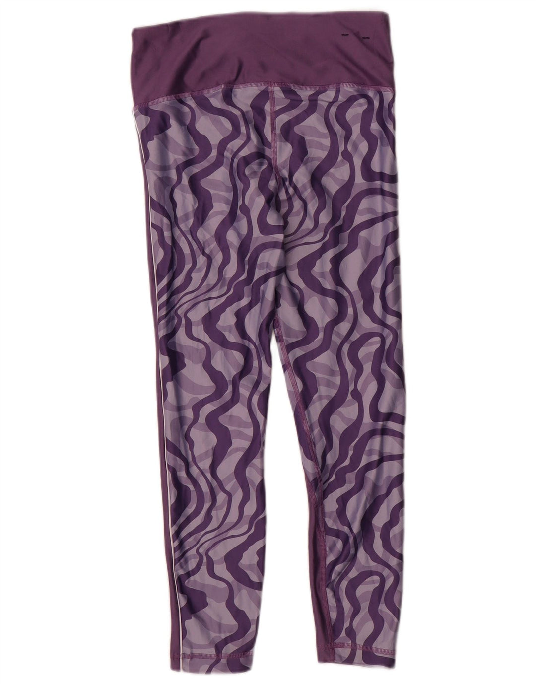 Under Armour Dame Heat Gear abstrakt mønster Leggings UK 14 Medium Purple