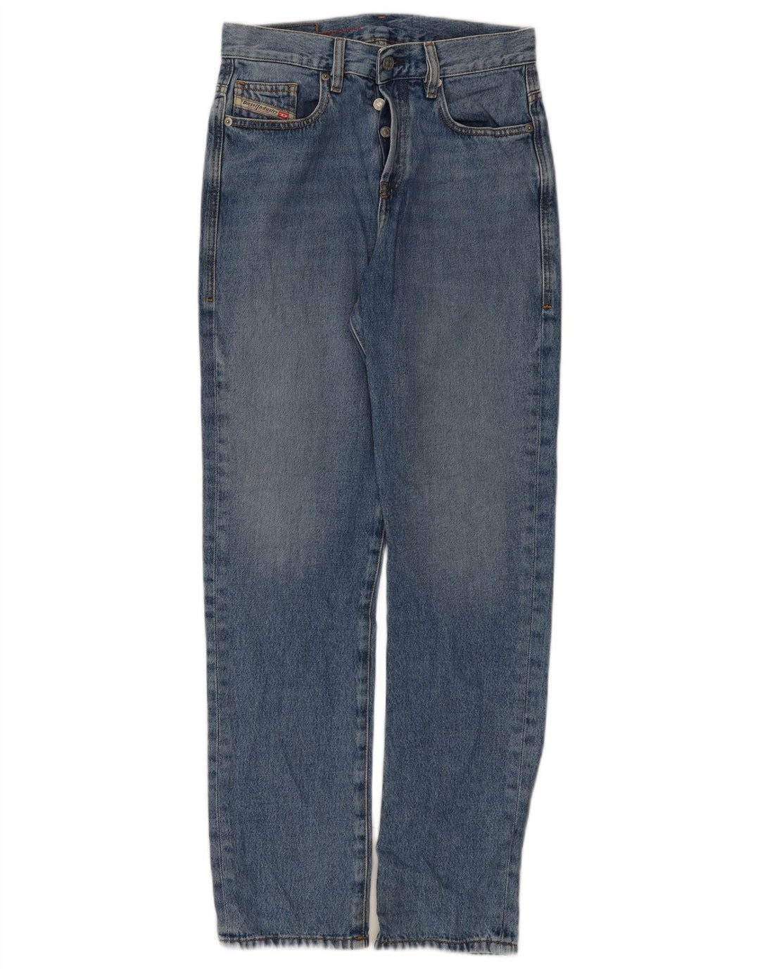 Diesel Dame Straight Jeans W26 L31 Blå Bomuld