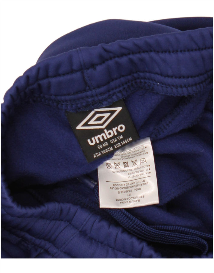 Umbro Boys Graphic Tracksuit Bukser 10-11 År Navy Blue Polyester