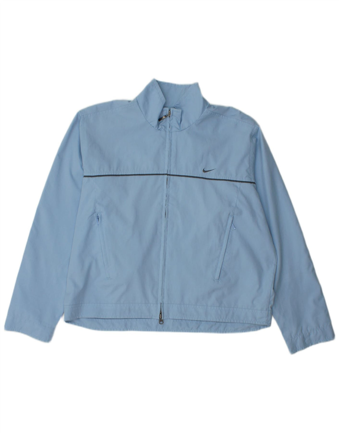 Nike oversize træningsdragt topjakke US 12/14 stor blå polyester