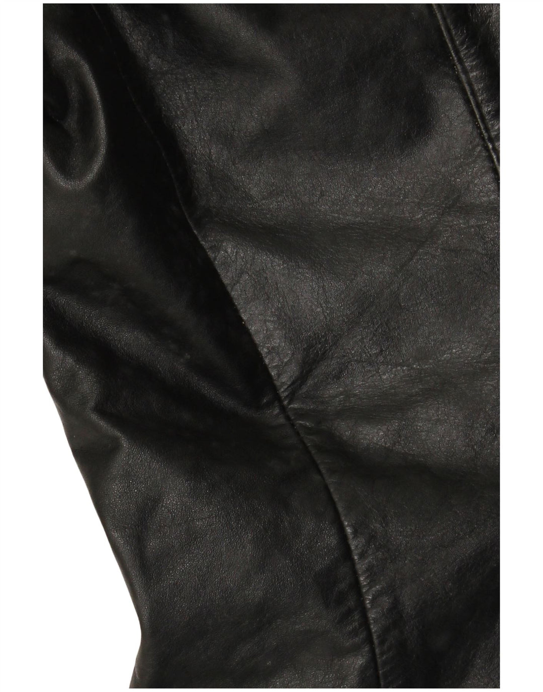 VINTAGE Herre Læderjakke UK 38 Medium Sort