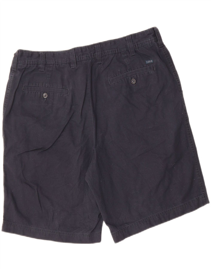 IZOD Mens Chino Shorts W38 XL  Navy Blue Cotton Vintage Izod and Second-Hand Izod from Messina Hembry 
