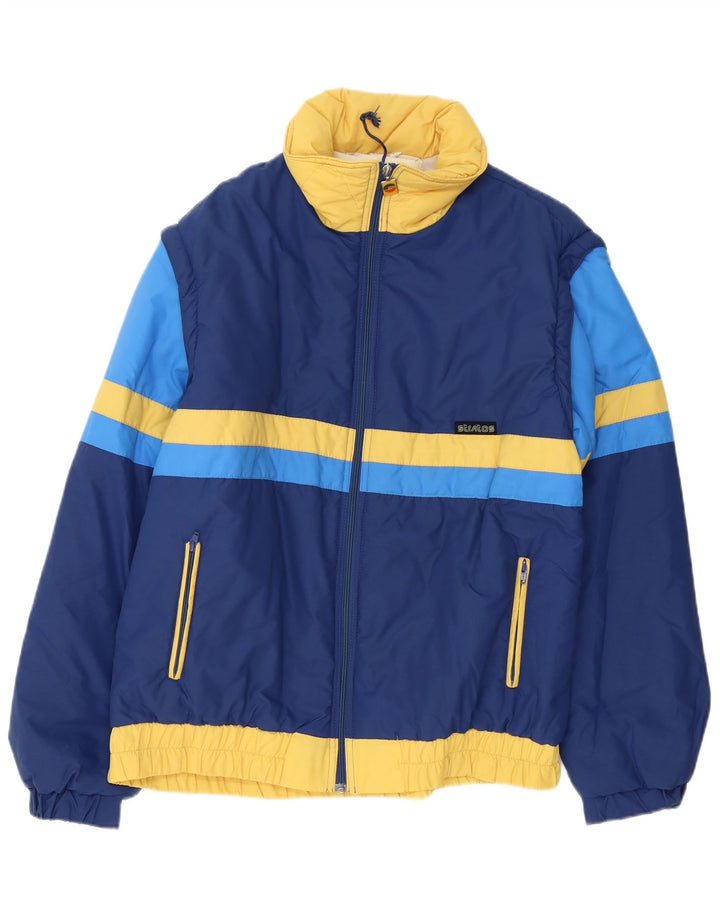 Stratos Bomber Polstret Jakke UK 42 XL Navy Blue Colourblock Polyamid