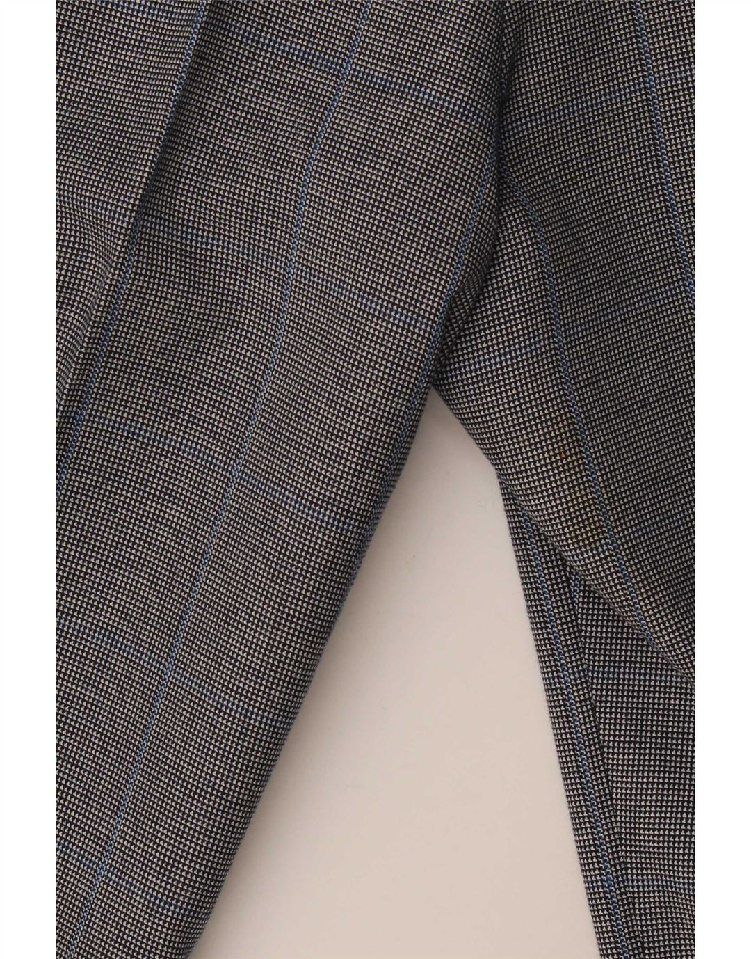 Vintage herre 2-knaps 2-delt jakkesæt UK 40 Large W36 L26 Navy Blue Check