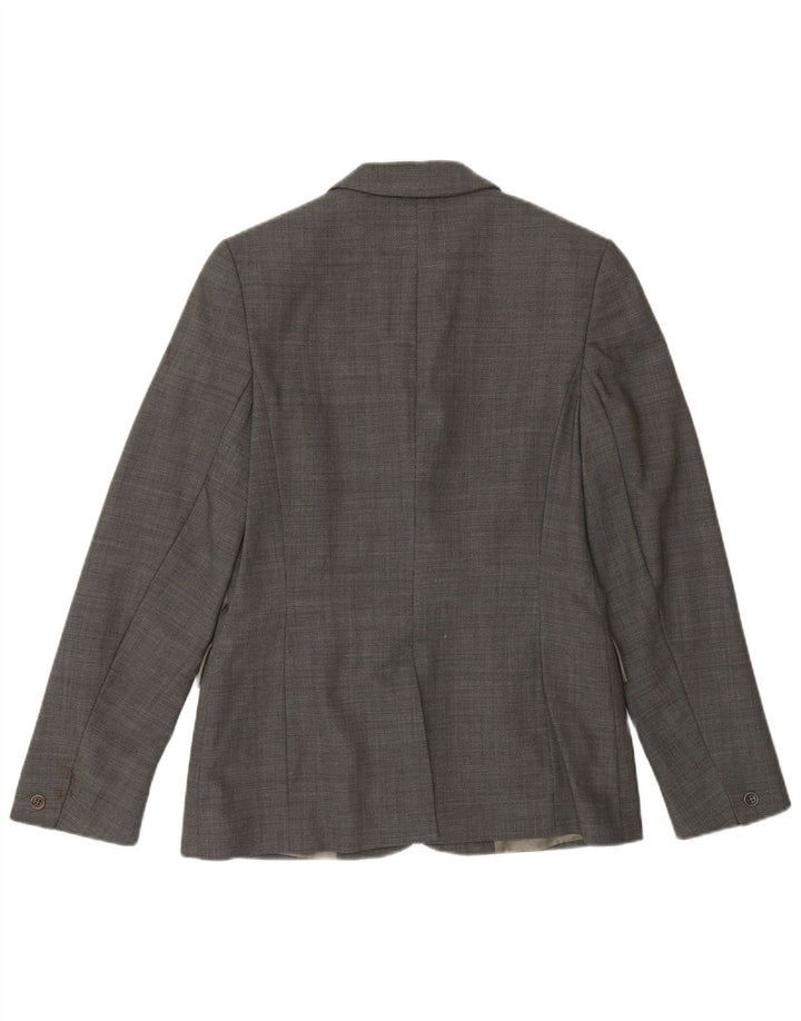 Laura Ashley Dame 1 Knap Blazer Jacket UK 8 Small Grey Uld