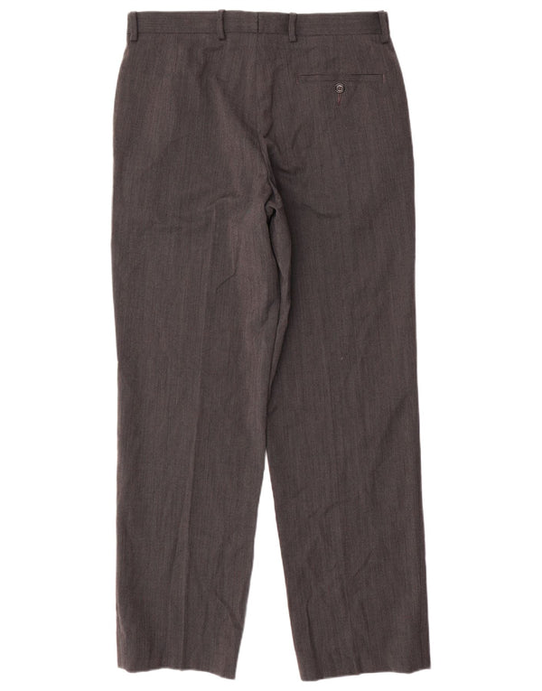 Marks & Spencer Straight Suit Bukser til mænd W32 L31 Grå polyester