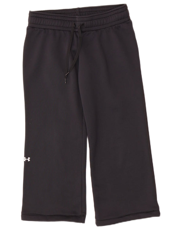 UNDER ARMOUR Womens Crop træningsdragt Bukser UK 10 Small Black