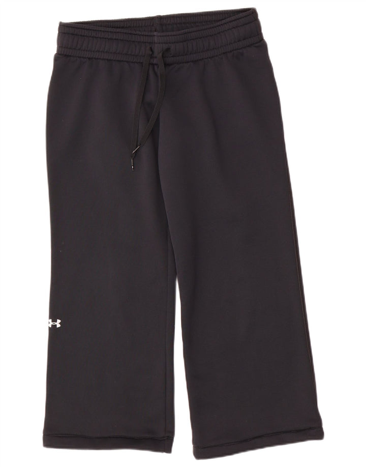 UNDER ARMOUR Womens Crop træningsdragt Bukser UK 10 Small Black