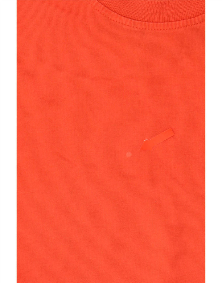 ADIDAS Mens T-Shirt Top Large Orange Cotton Vintage Adidas and Second-Hand Adidas from Messina Hembry 