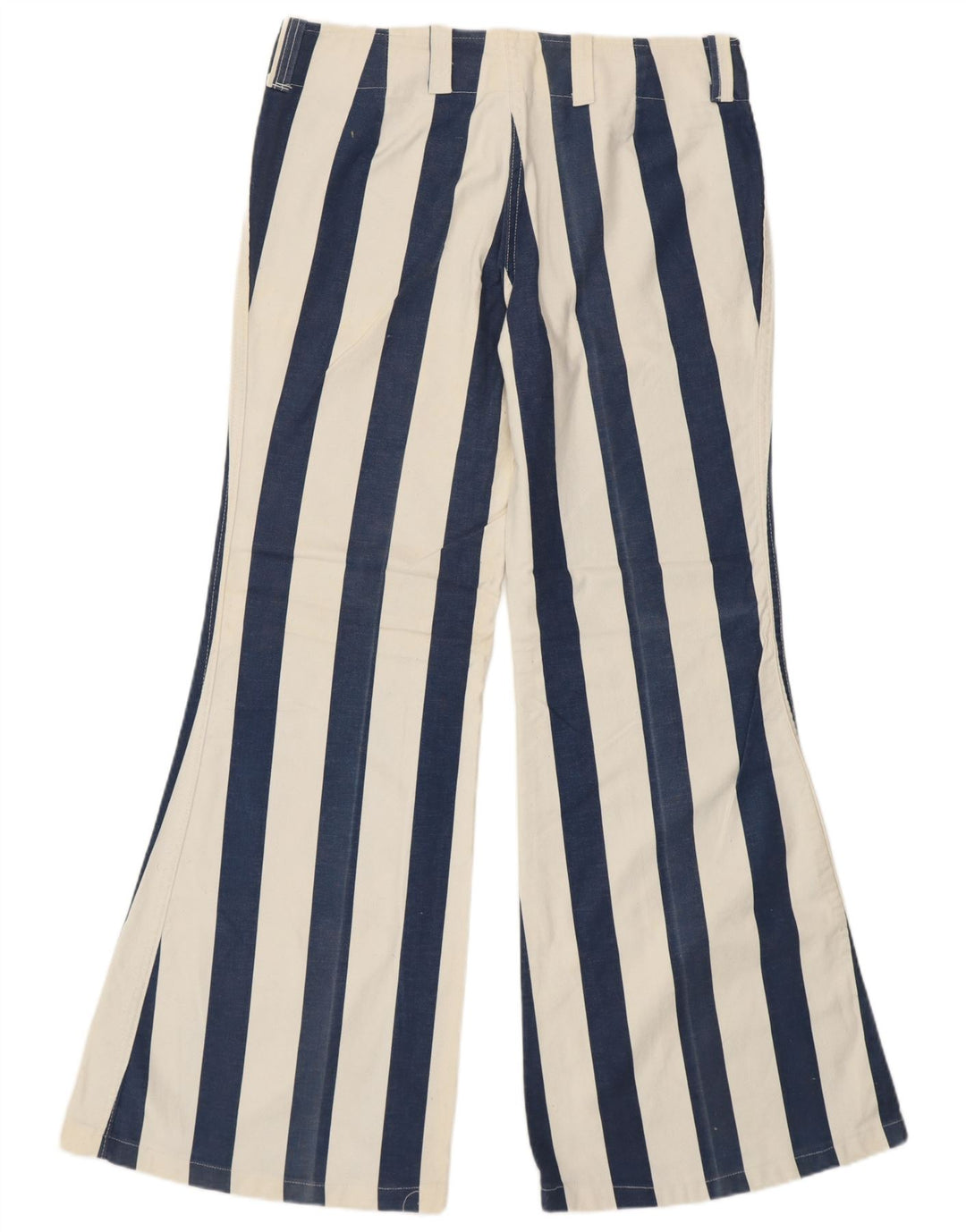 VINTAGE Dame Højtaljede Casual Bukser IT 48 XL W34 L31 Blå Retro