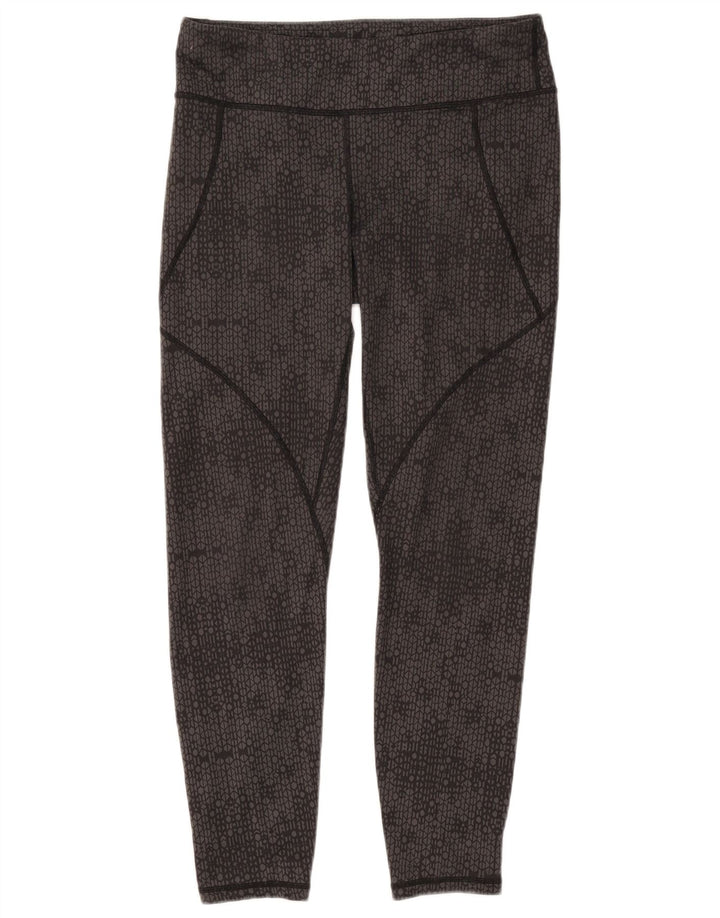 Patagonia Dame Leggings UK 14 Stor Grå Geometrisk Polyester