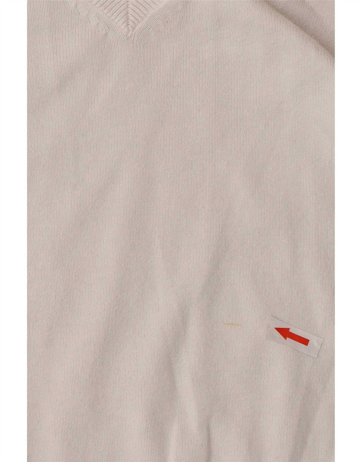 Zara Dame V-hals sweater UK 10 Small White