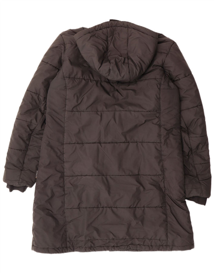 Jack Wolfskin Dame Hætte Polstret Frakke UK 18 XL Grå Polyester