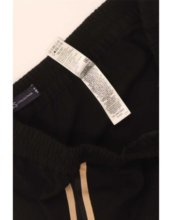 Marks & Spencer Træningsdragtsbukser til kvinder UK 10 Small Black Polyester