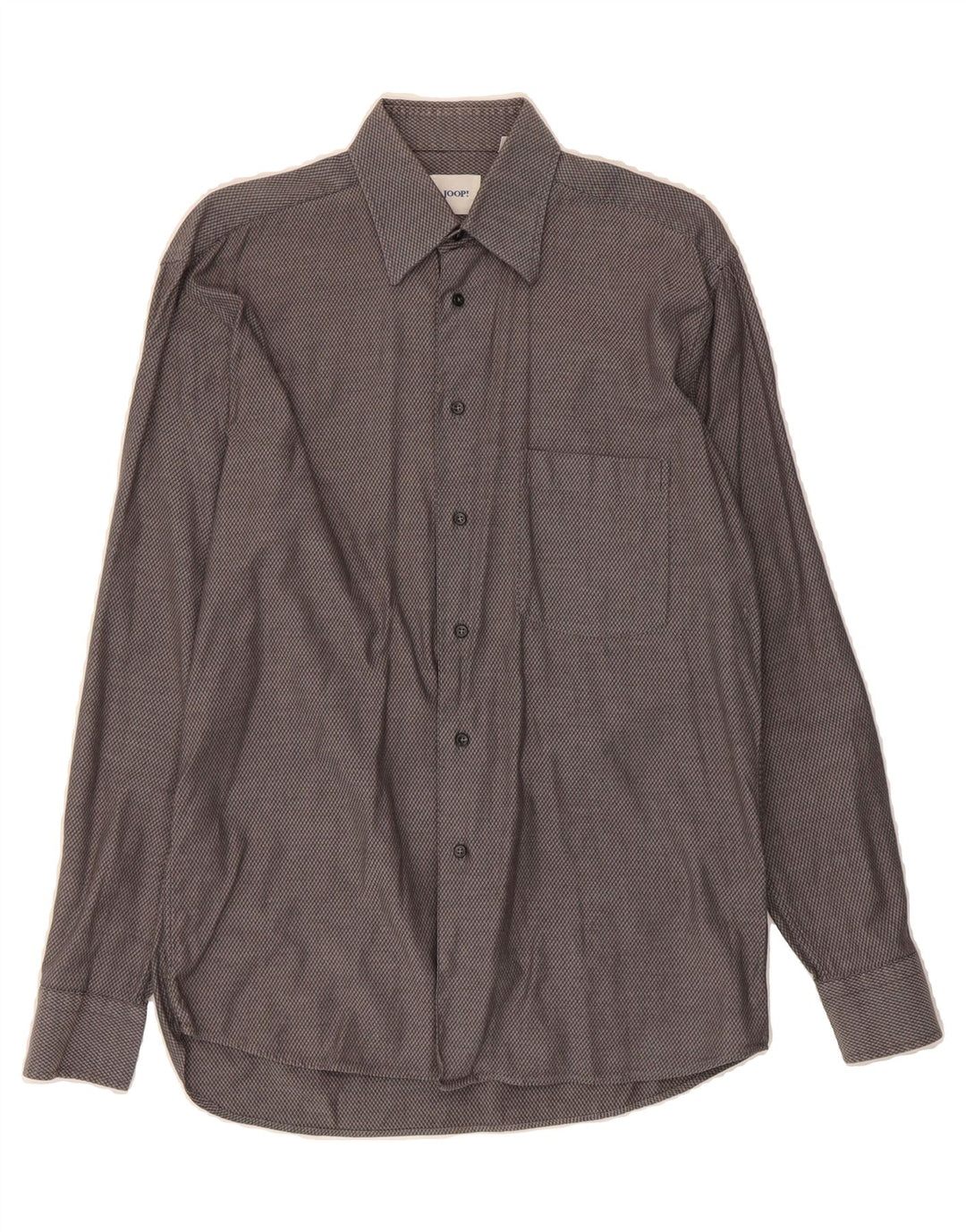 JOOP Mens Shirt Size 15 38 Medium Grey Check Vintage Joop and Second-Hand Joop from Messina Hembry 