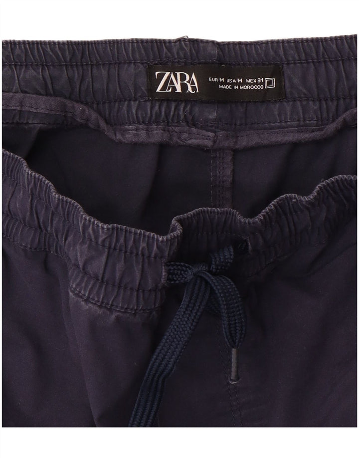 Zara Herre joggerbukser Medium W32 L28 Marineblå