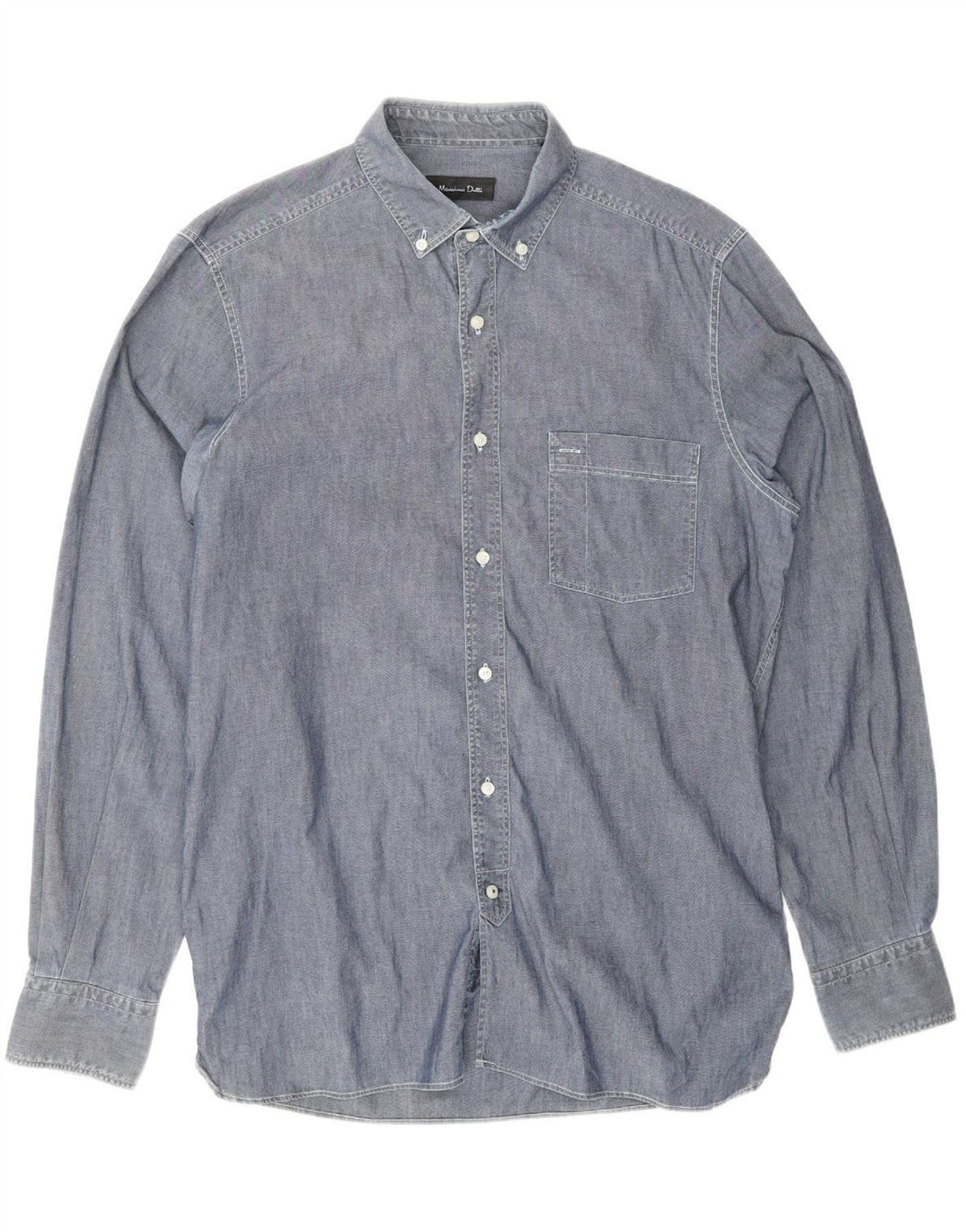 MASSIMO DUTTI Mens Shirt Medium Blue