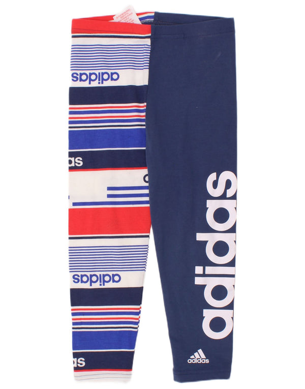 Adidas piger grafiske leggings 3-4 år flerfarvet stribet bomuld