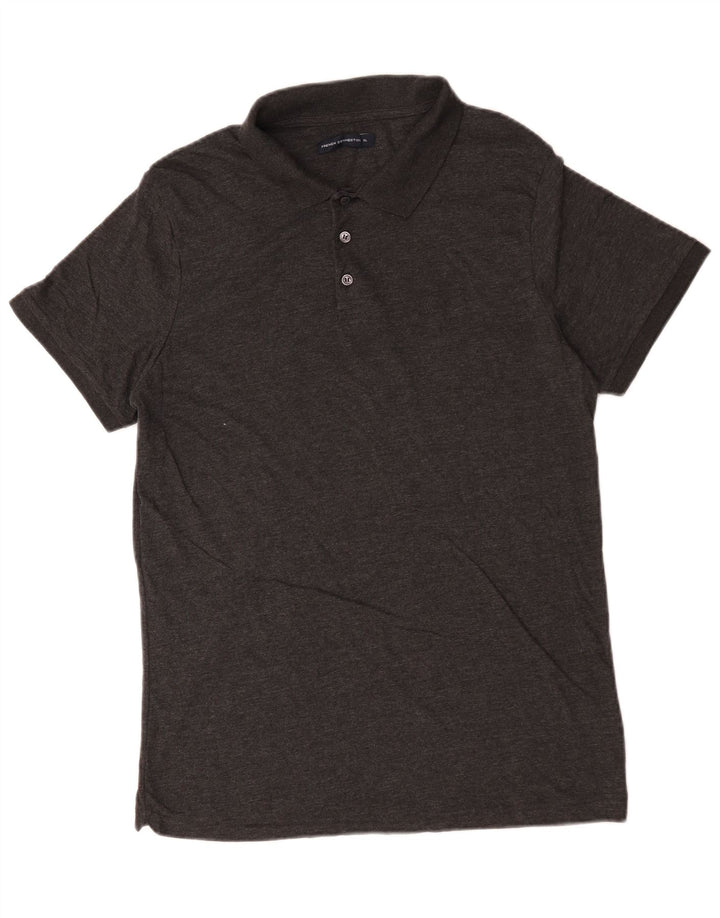 French Connection Herre poloshirt XL Grå Flecked Bomuld