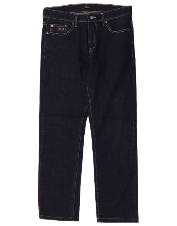 Harmont & Blaine Dame Straight Jeans IT 46 Large W32 L28 Marineblå Bomuld