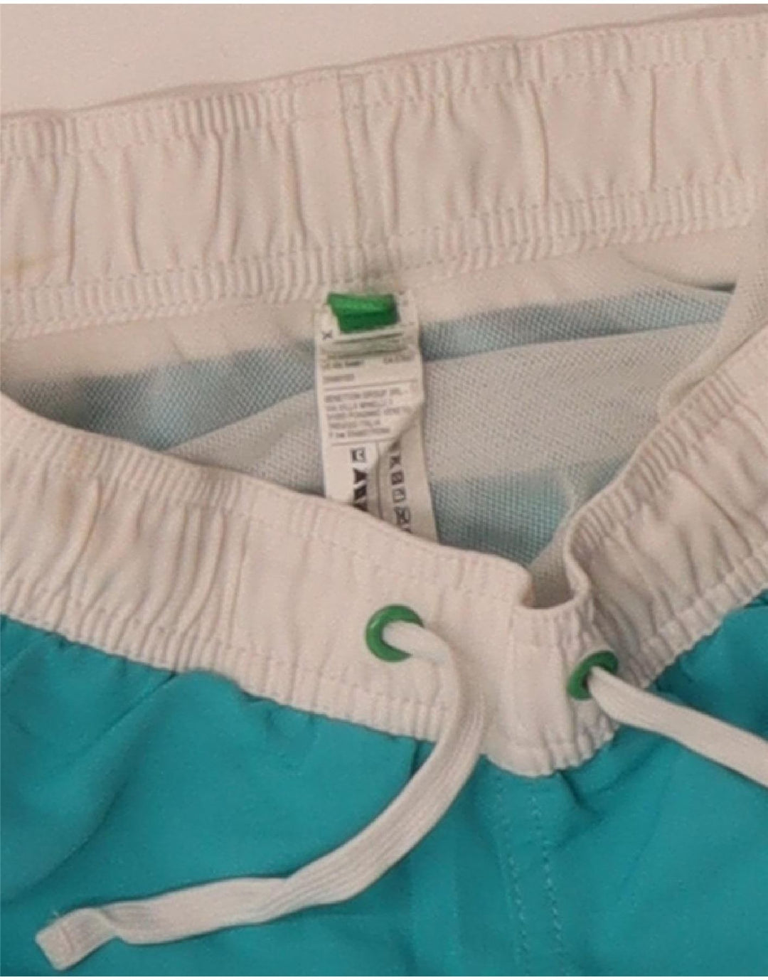 BENETTON Grafiske svømmeshorts til drenge 8-9 år Blå Colourblock