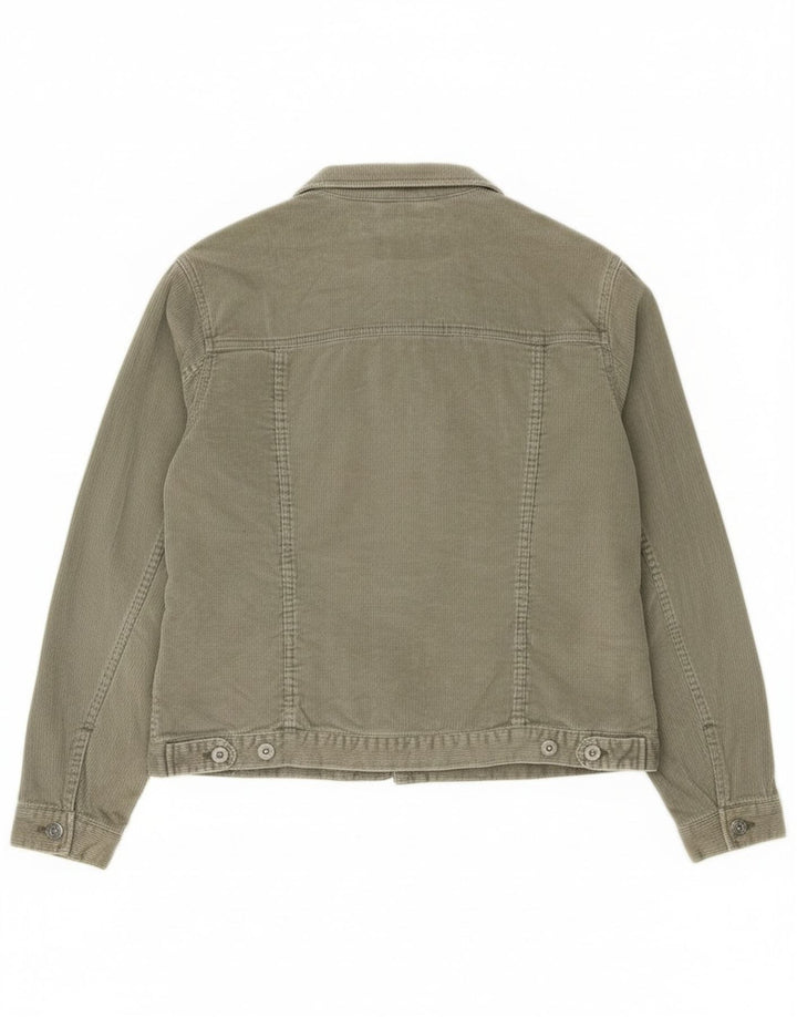 Eddie Bauer Dame fløjlsjakke UK 16 Stor grøn bomuld