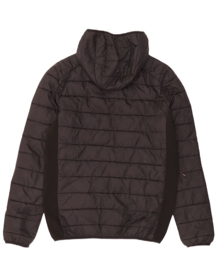 Ellesse Herre hættepolstret jakke UK 36 Lille sort nylon