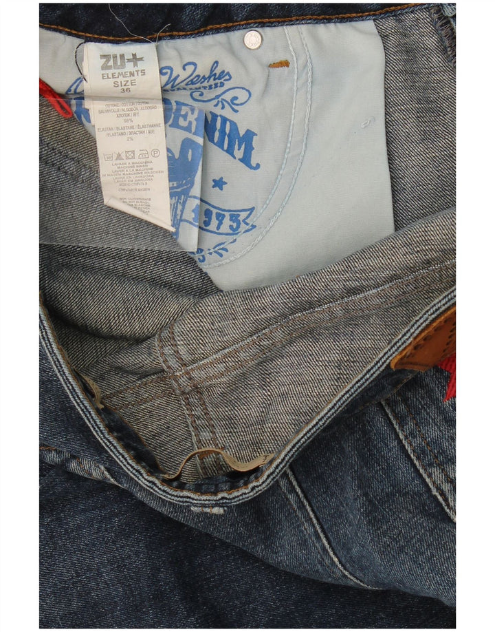 Zu Elements Herre Super Slim Jeans W36 L34 Blå Bomuld