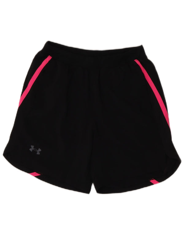 Under Armour Dame Sports Shorts UK 12 Medium Sort Polyester Sports