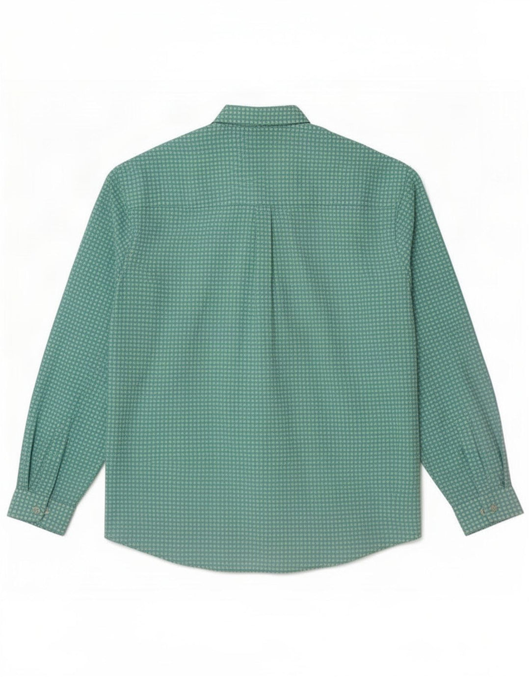 Vintage Dameskjorte UK 18 XL Turkis Gingham Polyester